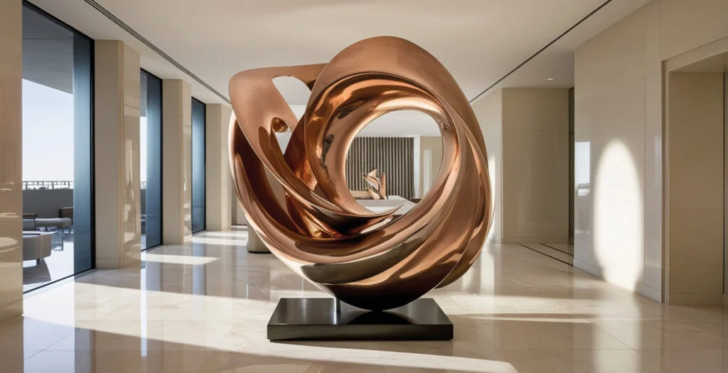 Sculpture Maroc : Fabrication de Sculptures Abstraites en Laiton au Maroc – Un Art Élégant et Contemporain